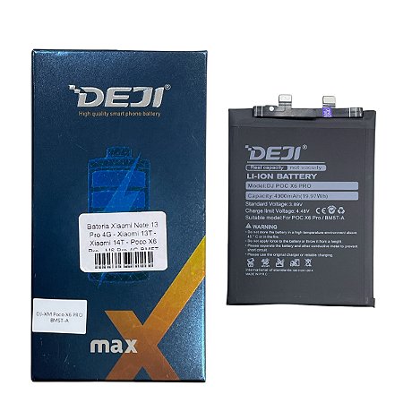 Bateria Xiaomi Note 13 Pro 4G - Xiaomi 13T - Xiaomi 14T - Poco X6 Pro - M6 Pro 4G BM5T Deji Anatel