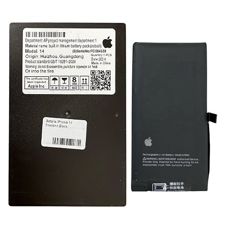 Bateria Apple iPhone 14 Foxconn Black