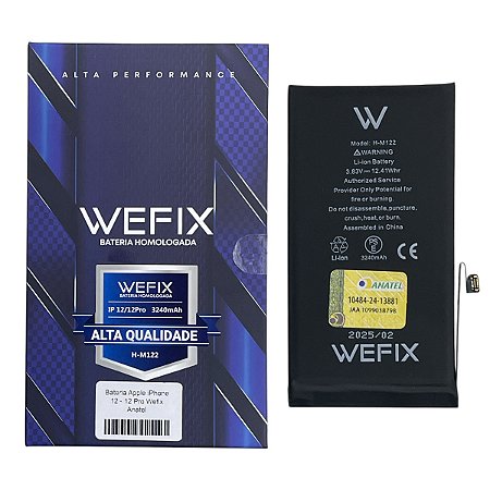 Bateria Apple iPhone 12 - 12 Pro Wefix Anatel