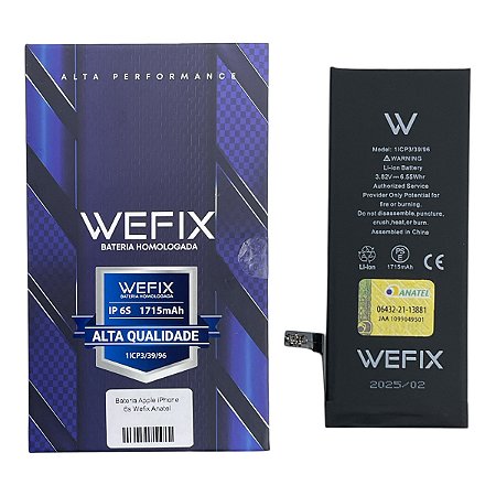 Bateria Apple iPhone 6s Wefix Anatel