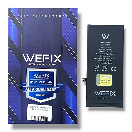 Bateria Apple iPhone 8 Plus Wefix Anatel