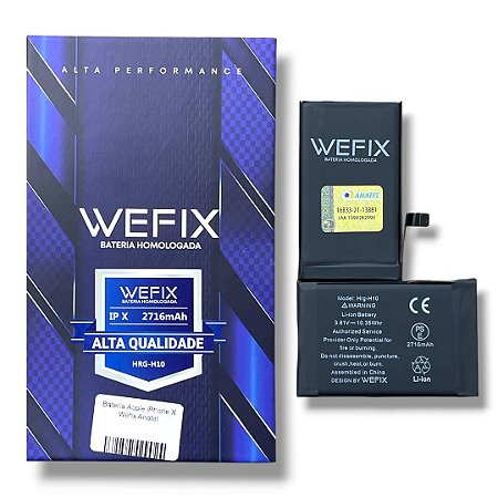 Bateria Apple iPhone X Wefix Anatel