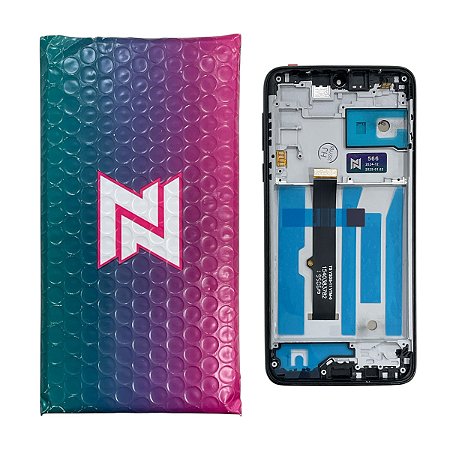 Frontal Tela Motorola Moto G8 Play - One Macro IPS LCD NN C- Aro