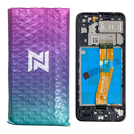 Frontal Tela Samsung A04e PLS LCD NN C-Aro