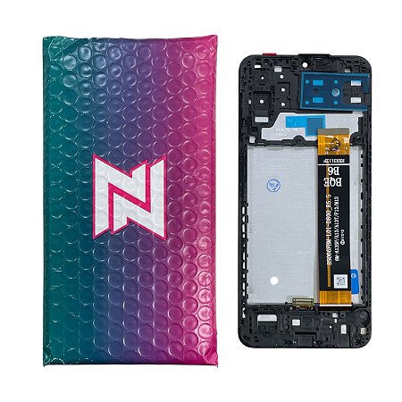 Frontal Tela Samsung A13 4G - M13 PLS LCD NN C- Aro