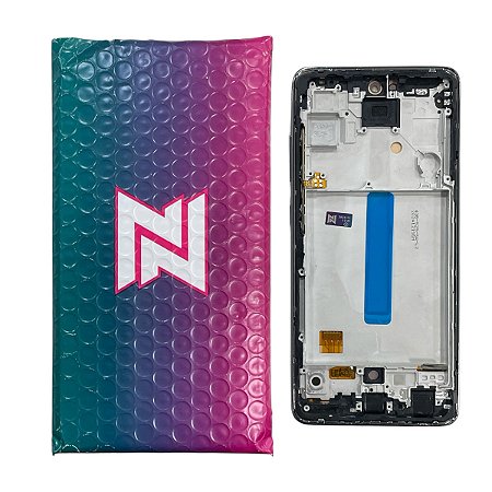 Frontal Tela Samsung A52 5G - A52s Preto Oled NN C- Aro