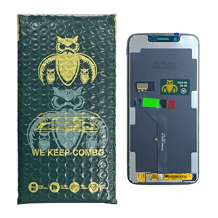 Frontal Tela Motorola Moto G7 Play Preto WeKeep