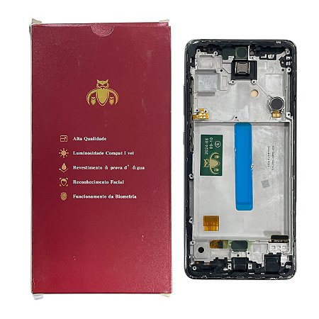 Frontal Tela Samsung A52 5G - A52s Preto Oled WeKeep C- Aro