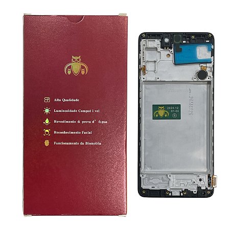 Frontal Tela Samsung M51 Oled WeKeep C- Aro