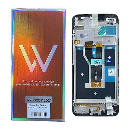 Frontal Tela Realme C11 2021 IPS LCD Wefix C- Aro