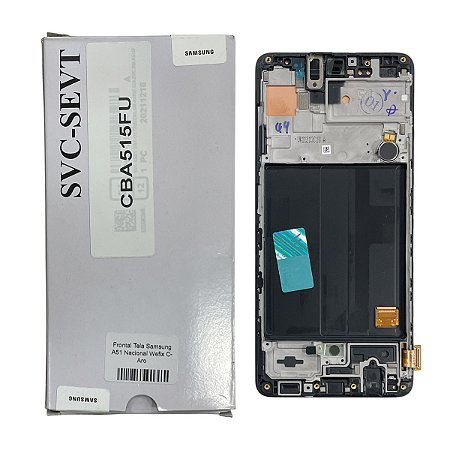 Frontal Tela Samsung A51 Oled Wefix C- Aro
