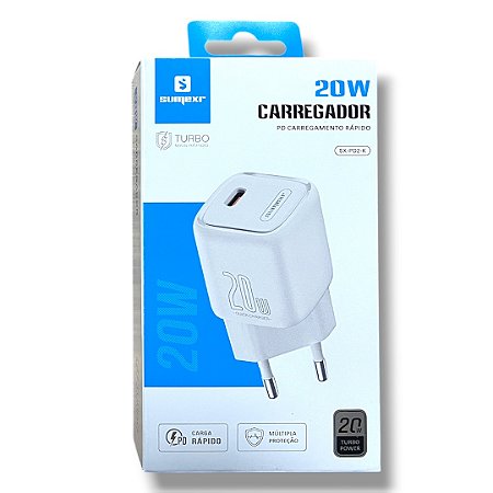Fonte USB-C 20W SX-PD2-K Sumexr Anatel