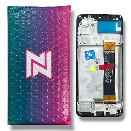 Frontal Tela Samsung A23 4G PLS LCD NN C- Aro