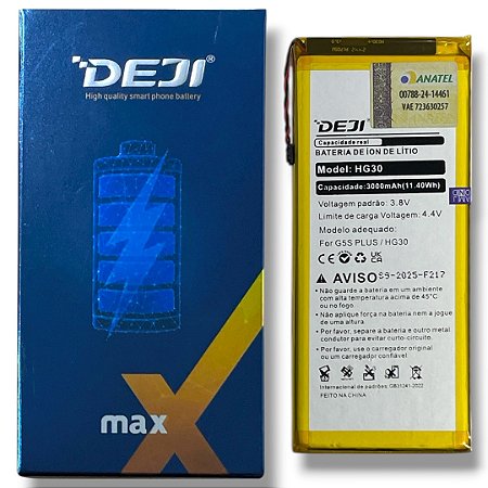 Bateria Moto G5S - Moto G5S Plus - Moto G6 HG30 Deji Anatel
