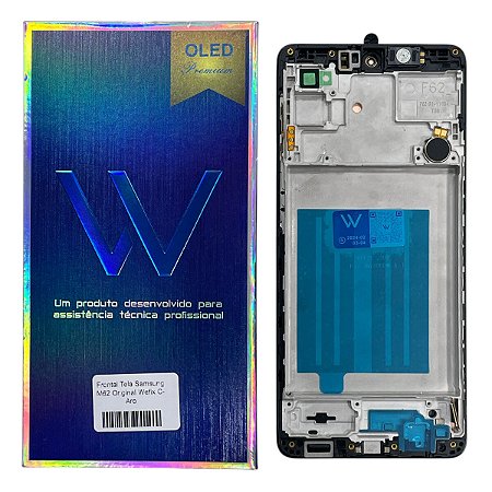 Frontal Tela Samsung M62 Amoled Wefix C- Aro