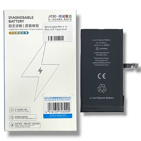 Bateria Apple iPhone 15 Plus JCID Programavel