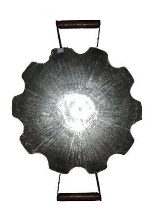 Tacho de Arado Original com Alça de Madeira 48cm