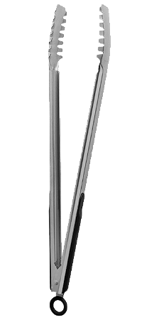 Pegador Churrasco Black Inox Emborrachado 14"