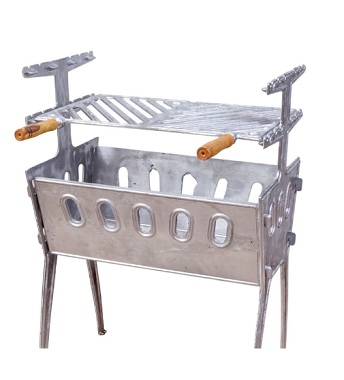 Churrasqueira Desmontável em Alumínio Fundido Média 55cm