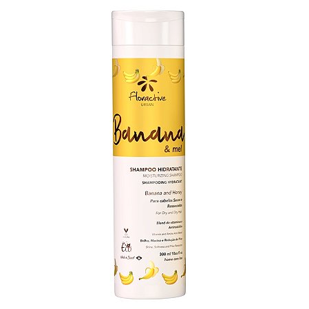 [AM] - SHAMPOO BANANA E MEL PARA CABELOS SECOS E RESSECADOS 300ml