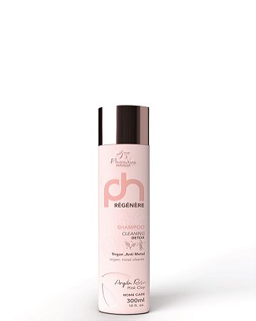 [BT] -SHAMPOO DETOX PH RÉGÉNÈRE VEGANO ANTI METAL ARGILA ROSA 300ML