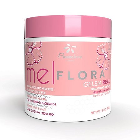 [CA] -MEL FLORA GELEIA CAPILAR DEFINIÇÃO PARA CABELOS CACHEADOS E CRESPOS 500GR