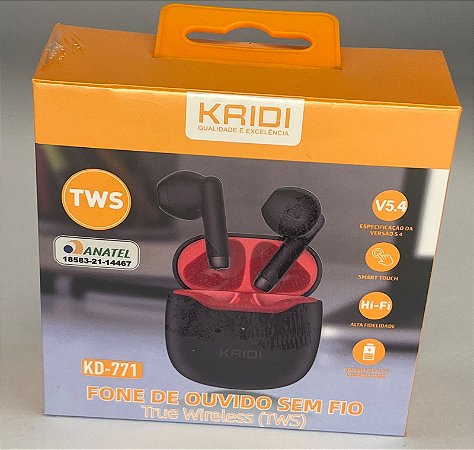 Fone Bluetooth KD-771 PRETO