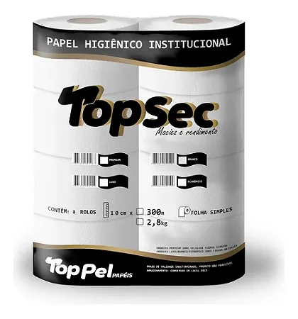 Papel Higiênico 300m Rolão 100% Celulose