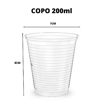 Copo Descartável 200 Ml