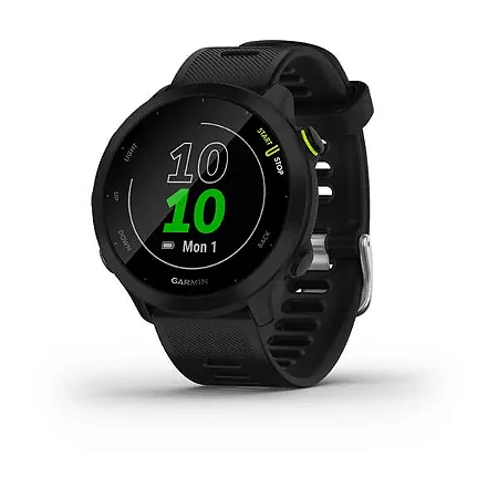 Relógio Garmin Forerunner 55 Preto EU - Monitor Cardíaco de Pulso com GPS