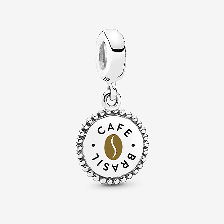 Charm Prata Pendente Grão De Café Coleção Brasil