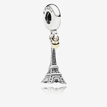 Charm De Prata E Ouro Amo Paris