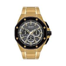 RELÓGIO ORIENT UNIQUE CRONÓGRAFO MGSSC051 DOURADO