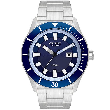 RELÓGIO ORIENT SOLARTECH ANALÓGICO MBSS1499 PRATA