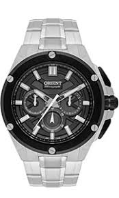 RELÓGIO ORIENT ETERNAL CRONÓGRAFO MBSSC242 PRATA