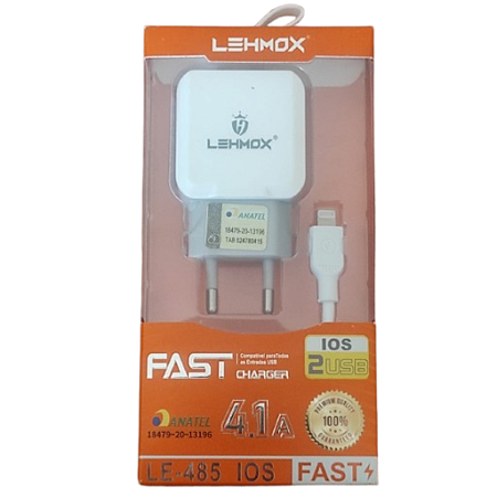 Carregador Lehmox Fast Charger 4.1A - 2 Portas USB