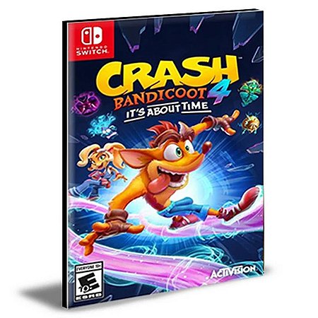 Crash Bandicoot 4 It’s About Time NINTENDO SWITCH Mídia Digital