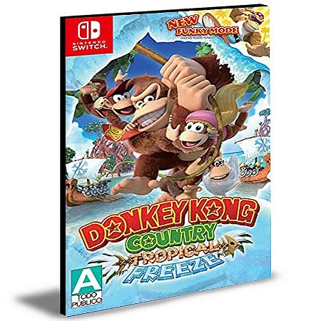 Donkey Kong Country Tropical Freeze Nintendo Switch Mídia Digital