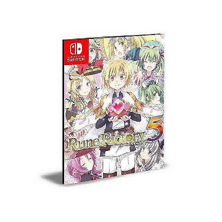 Rune Factory 5 Nintendo Switch Mídia Digital