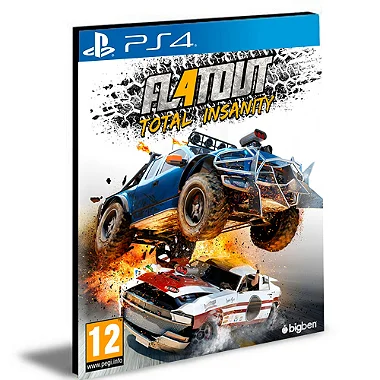 FLATOUT 4 TOTAL INSANITY Ps4 e Ps5 Psn Mídia Digital
