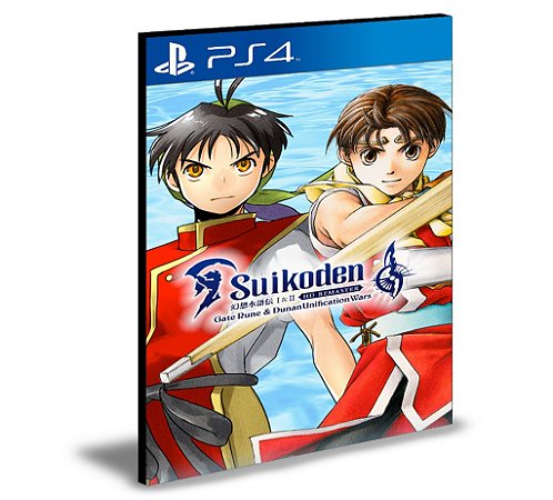 Suikoden I&II HD Remaster Gate Rune and Dunan Unification Wars Ps4 Mídia Digital