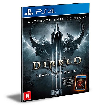 DIABLO 3 REAPER OF SOULS ULT. EVIL ED. PORTUGUÊS Ps4 e Ps5 Mídia Digital