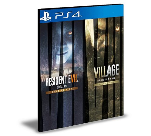 Resident Evil 7 Gold Edition & Village Gold Edition Ps4 e PS5 Mídia Digital
