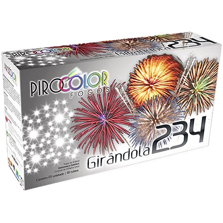 Girândola 234 Cores com 18 Tubos de Baixo Ruído