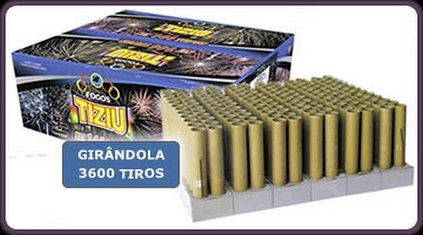 Mega Show - Girândola 3600T 144 Tubos 1,5”