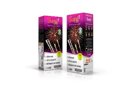 Foguete Colorido Super Louco 6 Unidades