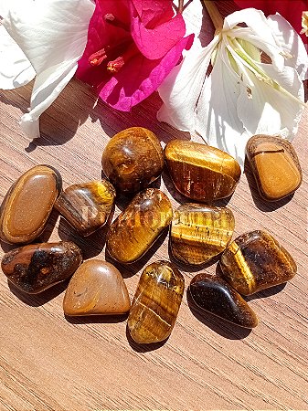 Cristal Olho de Tigre 100% Natural – Pedra de Proteção Contra Energias Negativas, Coragem e Foco (20 mm)