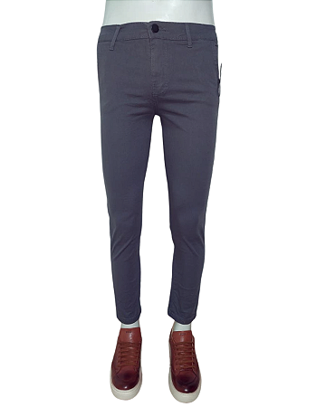 Calça Sarja Chumbo Skinny Masculina Ajustada