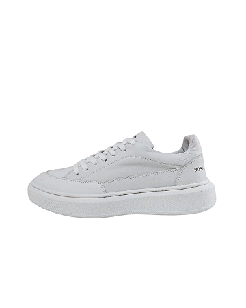 Tênis Casual Branco Couro Legítimo Boss