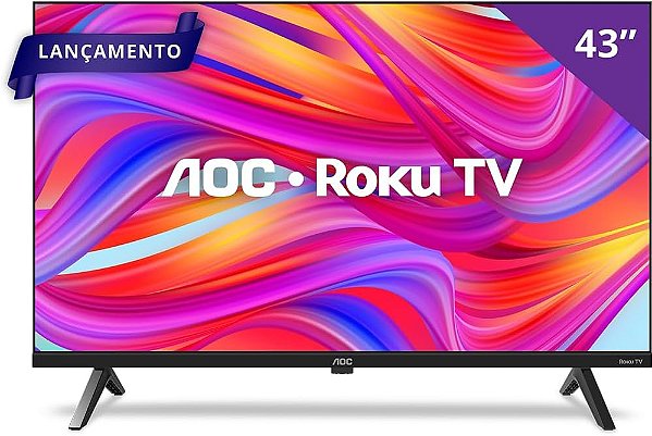 TV 43" AOC SMART FULL HD ROKU 43S5045/78G